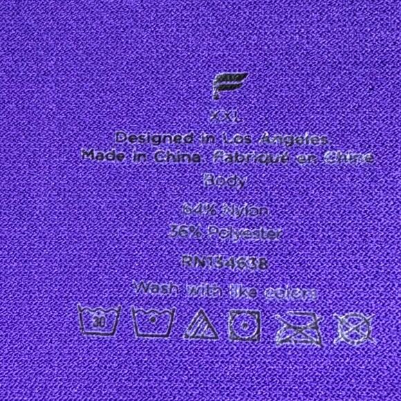 Fabletics Purple Short Sleeve Athletic Moisture Wicking Stretch T-Shirt - Picture 5 of 5